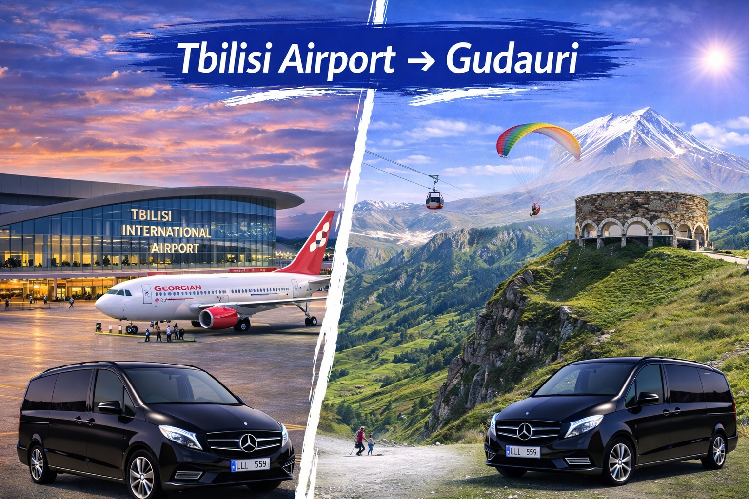 Tbilisi Airport to Gudauri Private Transfer